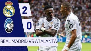 Mbappé’s First Goal - Real Madrid vs Atalanta 2-0 | All Goals & Highlights 2024