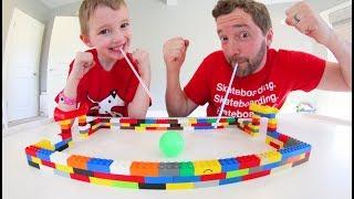 Father VS Son LEGO SOCCER! / It Cost $0 !!!