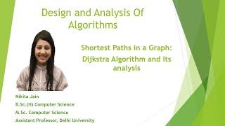 L - 1.15 : Mastering Dijkstra's Algorithm: Shortest Path Analysis Explained Simply |Greedy Algorithm