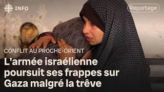 Des bombardements sur Gaza malgré des négociations sur la poursuite de la trêve