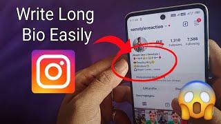 How To Write Long Bio On Instagram 2023