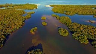 4K Aerial Video of the Cocohatchee River and Wiggins Pass