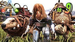 ARK Survival Evolved на карте Ragnarok - Приручила Игуанодона, Дедикуруса и Бобра  - (09)