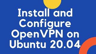 OpenVPN Community Install Ubuntu