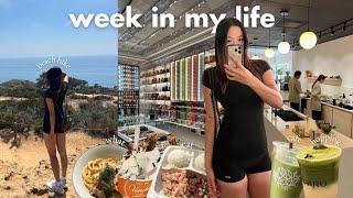 a week in my life living in san diego | cafe hopping, what i eat, hiking