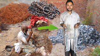 This Old Man Manufacturing Chains With Hand Skills || Amazing Chains Making Process