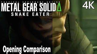 Metal Gear Solid Delta Snake Eater Remake Opening Cinematic Comparison 4K