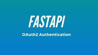 FastAPI Authentication Example With OAuth2, JSON Web Tokens and Tortoise ORM