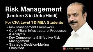 Risk Management Framework | CFA & MBA | Lecture 3 in Urdu/Hindi | Core Pillars Explained