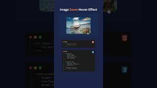 Image Zoom Hover Effect | HTML CSS #css #html #tutorials