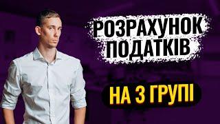 Розрахунок Податків на 3 ГРУПІ  Єдиного Податку: приклад розрахунку