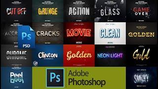 Full Editable 3D Text Effect  Photoshop PSD File Part 02 | Tutorial How To Edit PSD