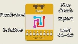 Puzzlerama Solutions - Flow Classic Expert ( Level 01-10 )