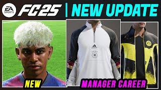 EA FC 25 NEWS | NEW UPDATE - Added Real Faces & Career Mode Features 