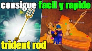 COMO CONSEGUIR la CAÑA TRIDENTE FACIL Y RÁPIDO!  GUIA TRIDENT ROD | Fisch roblox 