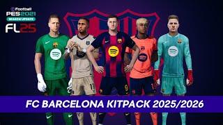 PES 2021 & Football Life 2025 - FC Barcelona Leaked Kits 25/26 V2