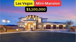 Las Vegas Mansion, 6,398 sqft, 1/2 Acre, 4 Bed, 6 Bath, Pool & Mountain Views