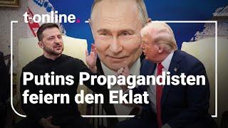 Putin und seine Propagandisten: Russen attackieren Selenskyj nach Eklat