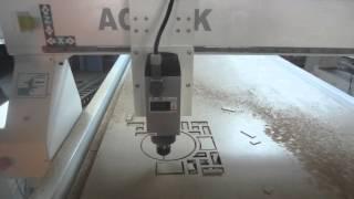 Acctek AKM1325 cnc engraving cutting machine - making windows