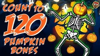 Halloween Count to 120 Rap for Kids | Redoo Just Dance Skeletons | 120 Pumpkin Bones  | PhonicsMan