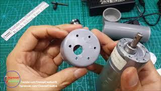 How to Make Powerful 12volt Drill Machine Using PVC Pipe