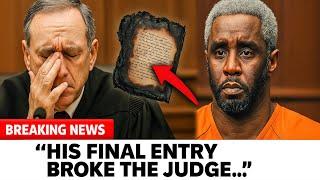 1 MINUTE AGO: Diddy's Diary Found in Burnt Safe—Judge Reads Final Entry Out Loud