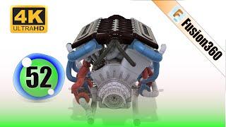 Fusion 360 Modeling V12 Engine EP 52  4K