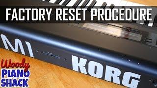 Korg M1 reset | Restore factory sounds