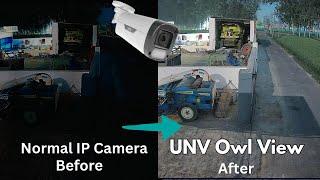 UNV Owl View 4 MP IP Camera night Test and Review