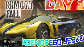 NFS NO LIMITS : KOENIGSEGG JESKO / SHADOW FALL EVENT / DAY 1 / ANDROID GAMEPLAY / MAX GRAPHICS!