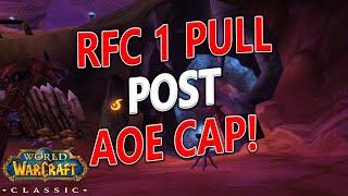 WoW Classic - Mage RFC 1 Pull Post AOE Cap! 5 Min = 50% of a level!