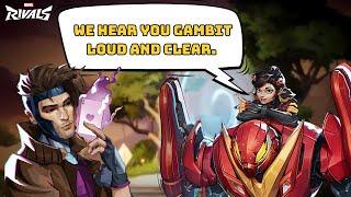 Leaked Voice Lines Interaction with Gambit and Rogue - Marvel Rivals