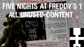 Five Nights At Freddy's 1 All Unused Content