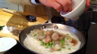 Chef Anthony Pino Market Risotto with Rock Shrimp