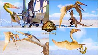 THANATOSDRAKON HUNTING AND DEATH ANIMATIONS VS ALL FLYING REPTILES AND DINOSAURS