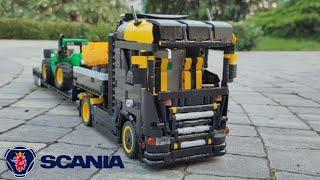 Тягач scania R730 4X2 с тралом. LEGO Technic на C+