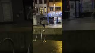 Parkour in night #belgium #liege #youtuber #youtubeshorts #shortvideo #youtube #short #shorts