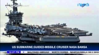 US submarine and guided missile cruiser visits the Philippines