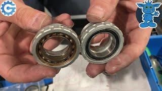 Shimano Hollowtech II bottom bracket bearing replacement - hack