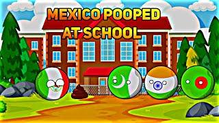 [MEXICO POOPED AT SCHOOL] In Nutshell || [FUNNY]#shorts #countryballs #geography #mapping