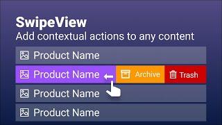 Add Contextual Actions with SwipeView in Xamarin.Forms