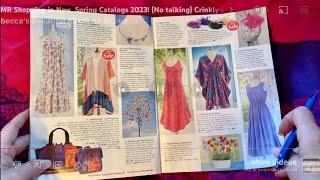 ASMR Shopping in New  Spring Catalogs 2023! (No talking) Crinkly page turning and marking.