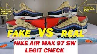 Nike Air Max 1/97 Sean Wotherspoon REAL VS FAKE (UA) Legit Check