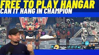 War Robots Free To Play Hangar In Champion League,  MK1 Gameplay