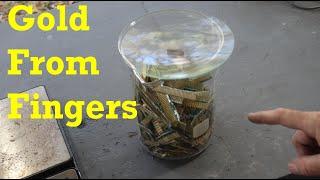 Easy Gold Recovery From Fingers #gold #goldrecovery #recycle