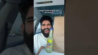 Trying Turkish food for the first time 