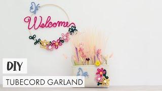 DIY Tubecord garland | Tubecord ghirlanda | Tubecord Girlande