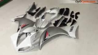 OyOCycle | Injection Fairing kit for 09-11 YZF-R1 - White, Black - Factory Style