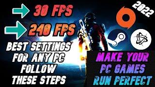 Make All Your PC Games Run PERFECT & SMOOTH! ( More FPS & Fix Stutter ) 2022 