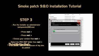 Smoke patch 980 - Installation tutorial